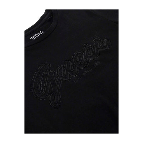 Guess T-shirt T-shirt Donna con logo in pizzo Nero P25 - GUESSW5RI08K9RM1 - JBLK - XS - Francavilla Moda